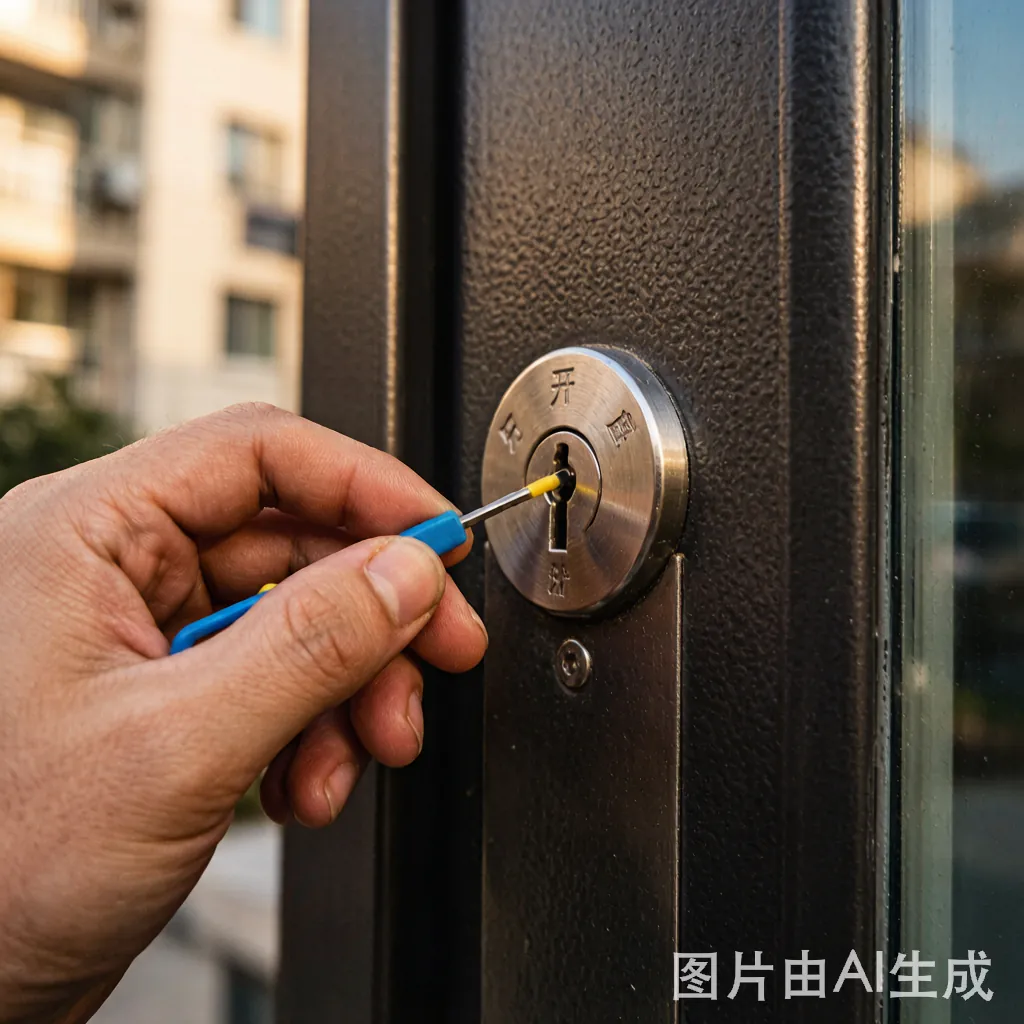 住宅防盗门技术开锁